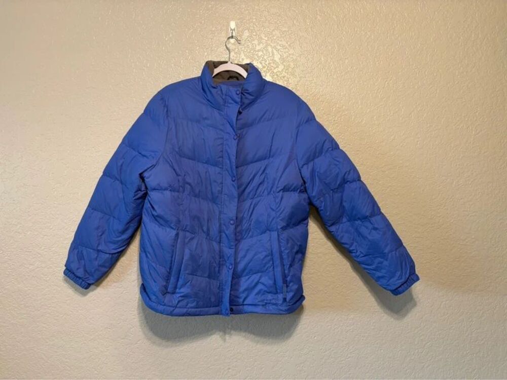 L.L. Bean Royal Blue Goose Down Puffer Jacket XL
